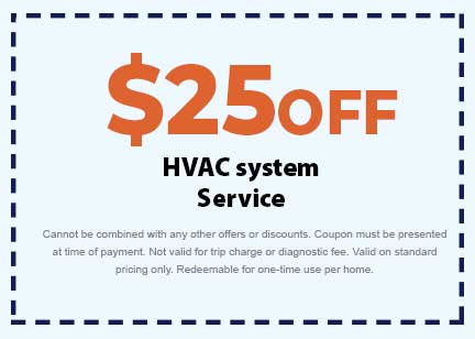  off HVAC system service coupon from Plumbing Today HVAC, featuring terms and conditions for redemption.